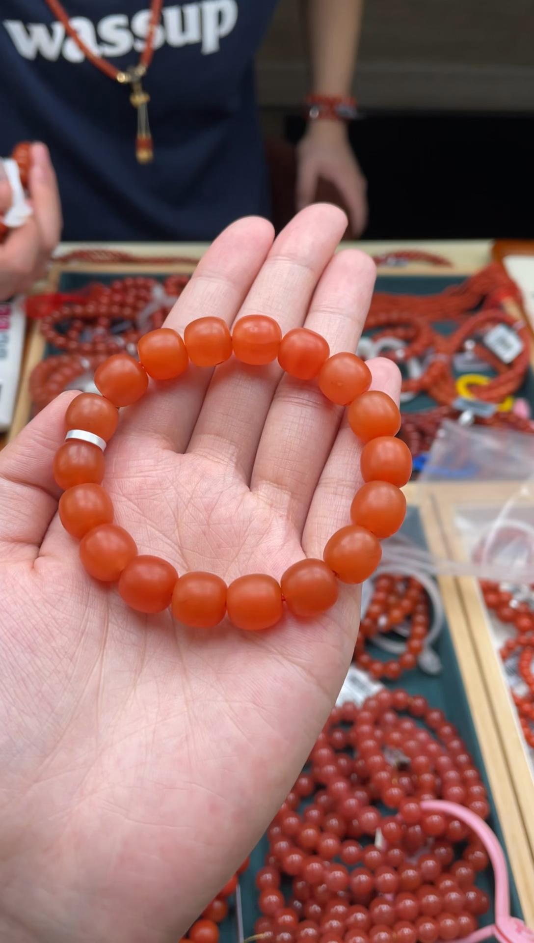 未镶嵌手串南红玛瑙精工老型哑光多样性发一