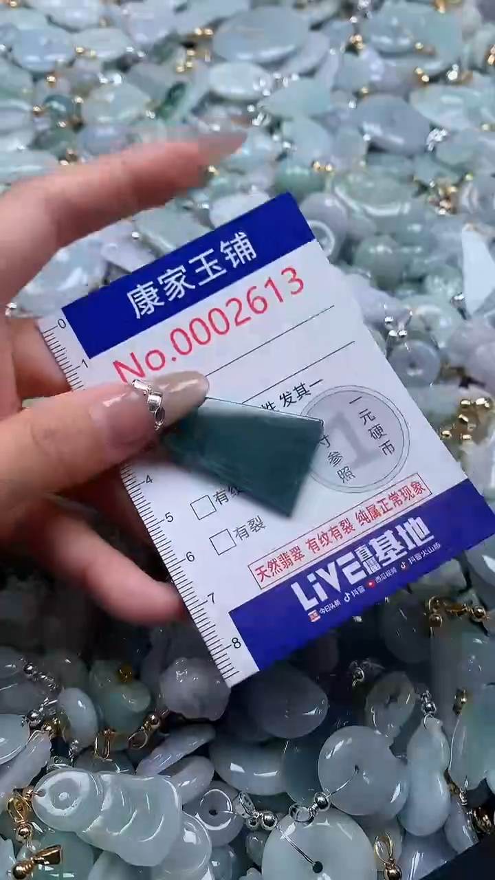 翡翠未镶嵌吊坠(不含链)2613
