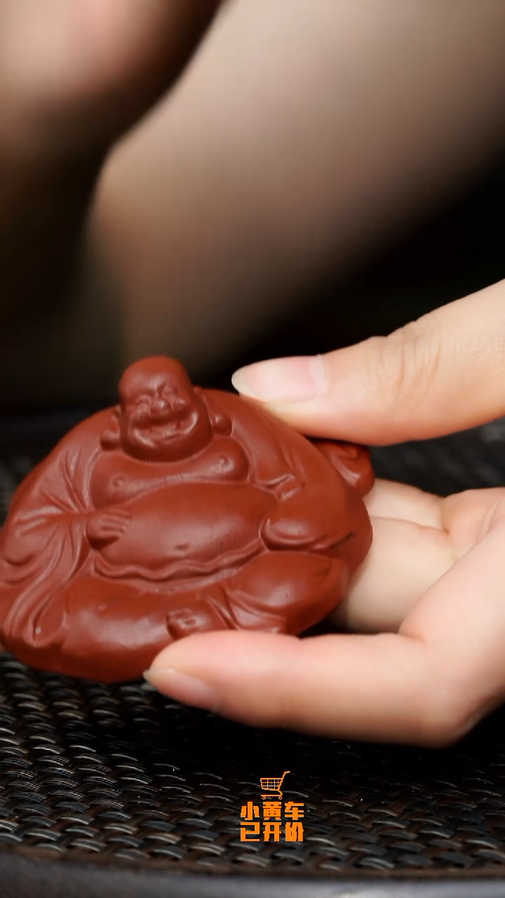 茶壶紫砂0622午直播圆形弥勒布袋茶宠