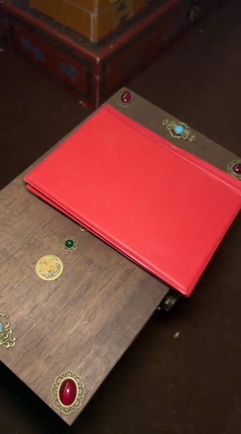 木--AM福利-复古工艺--闷/九保木箱+小红本