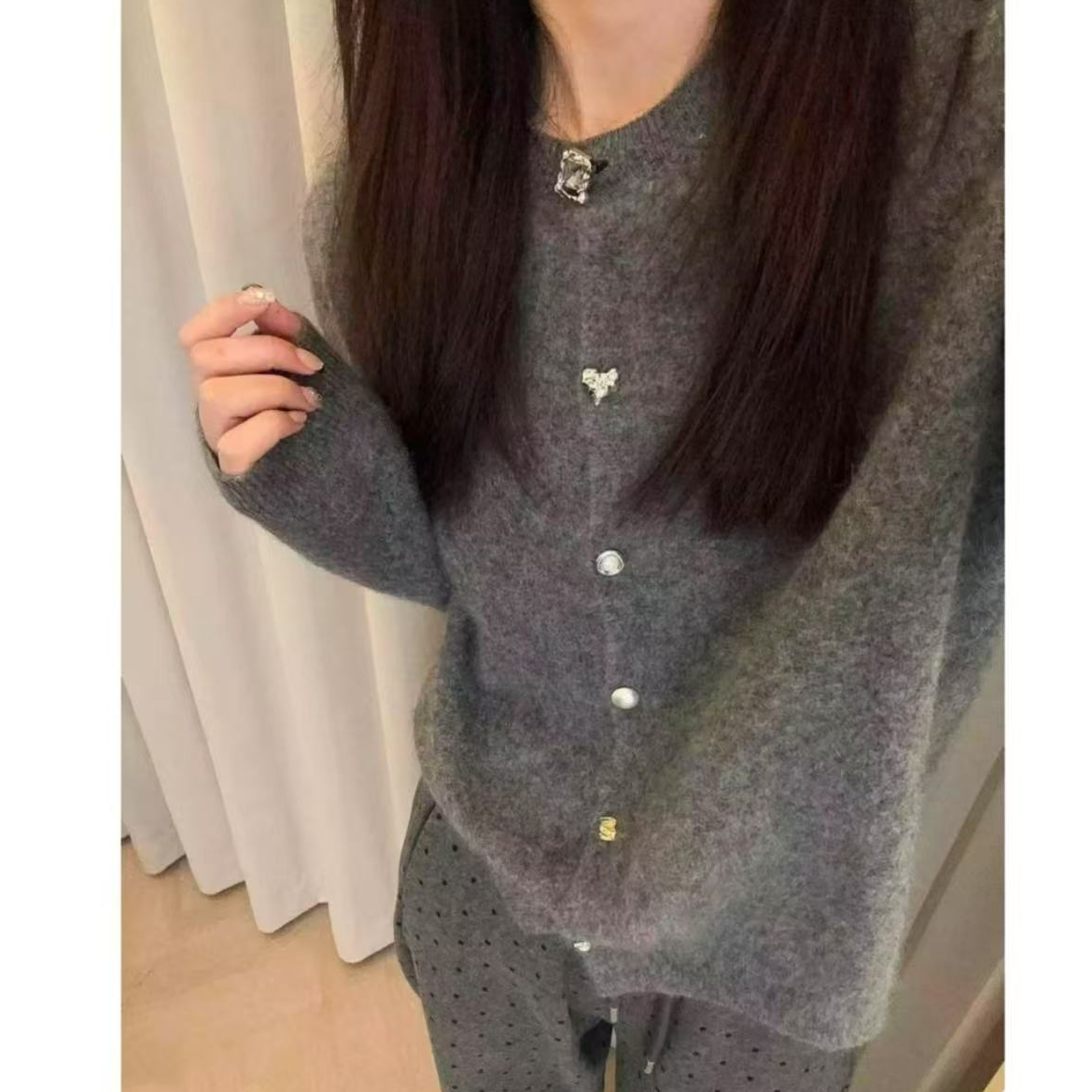 2025春节新款温柔糖果色软糯百搭开衫外套