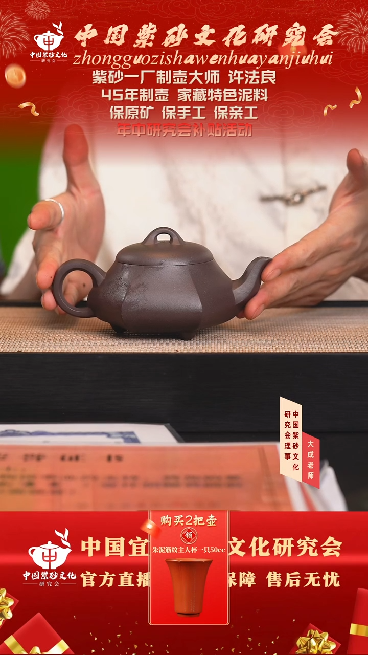 茶壶紫砂110号许法良 古天青 250cc左右