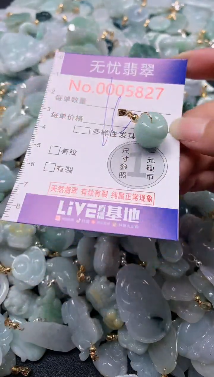 吊坠(不含链)未镶嵌翡翠5827