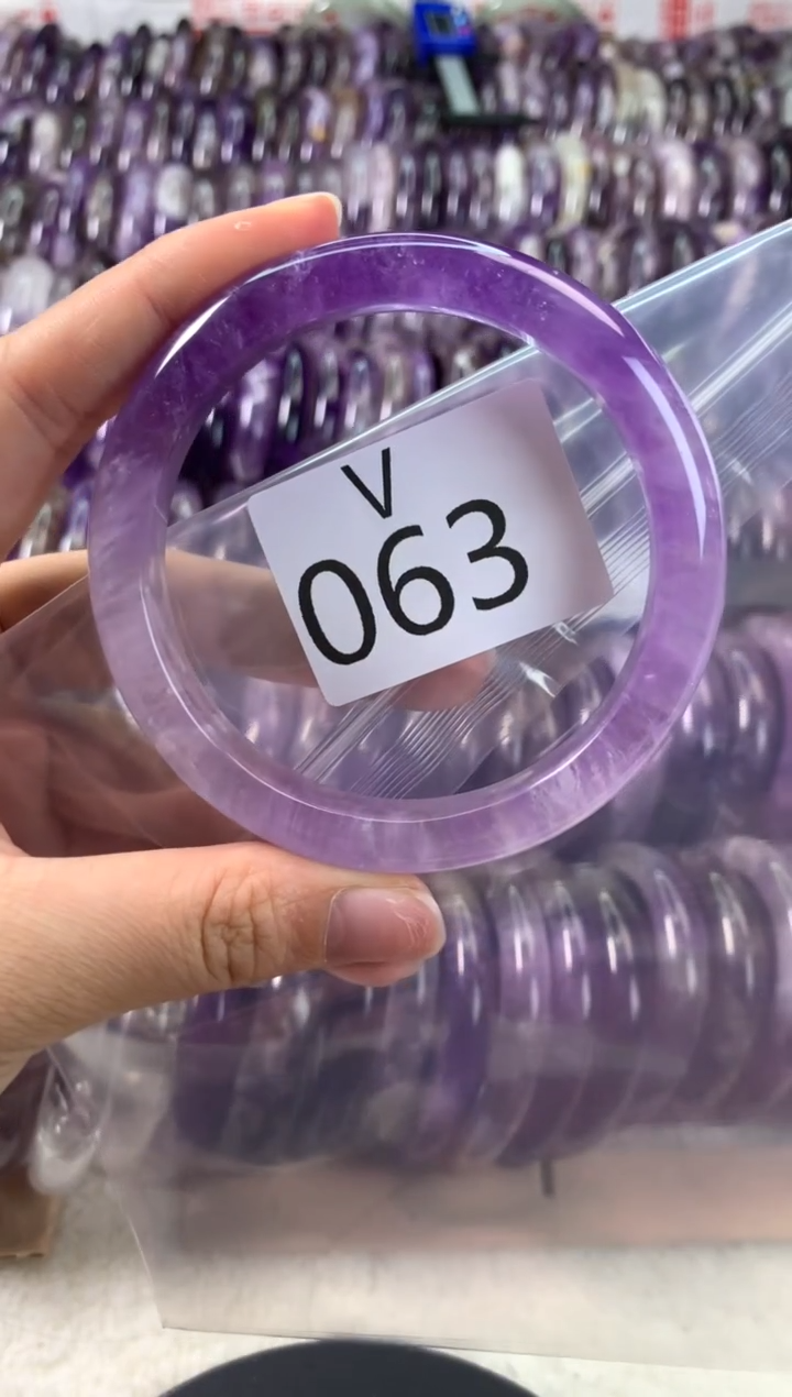 【闪购商品】水晶水晶手镯V未镶嵌063-61