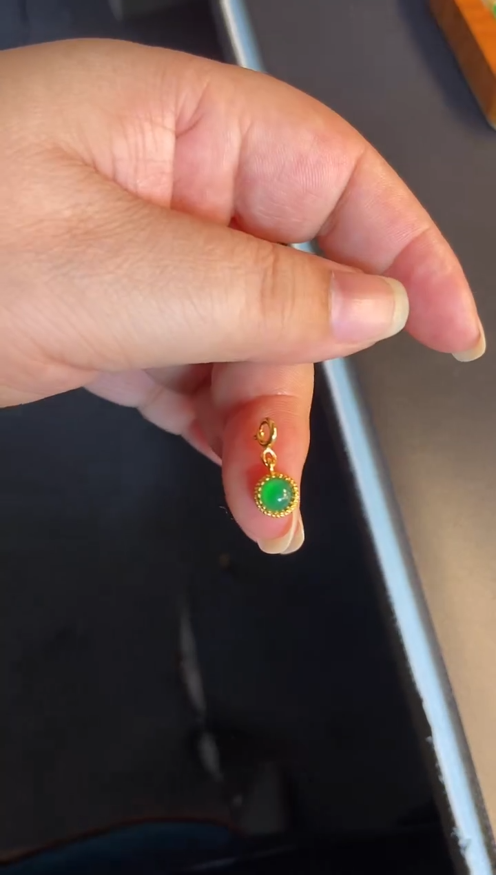 吊坠(不含链)银S925镶嵌翡翠1