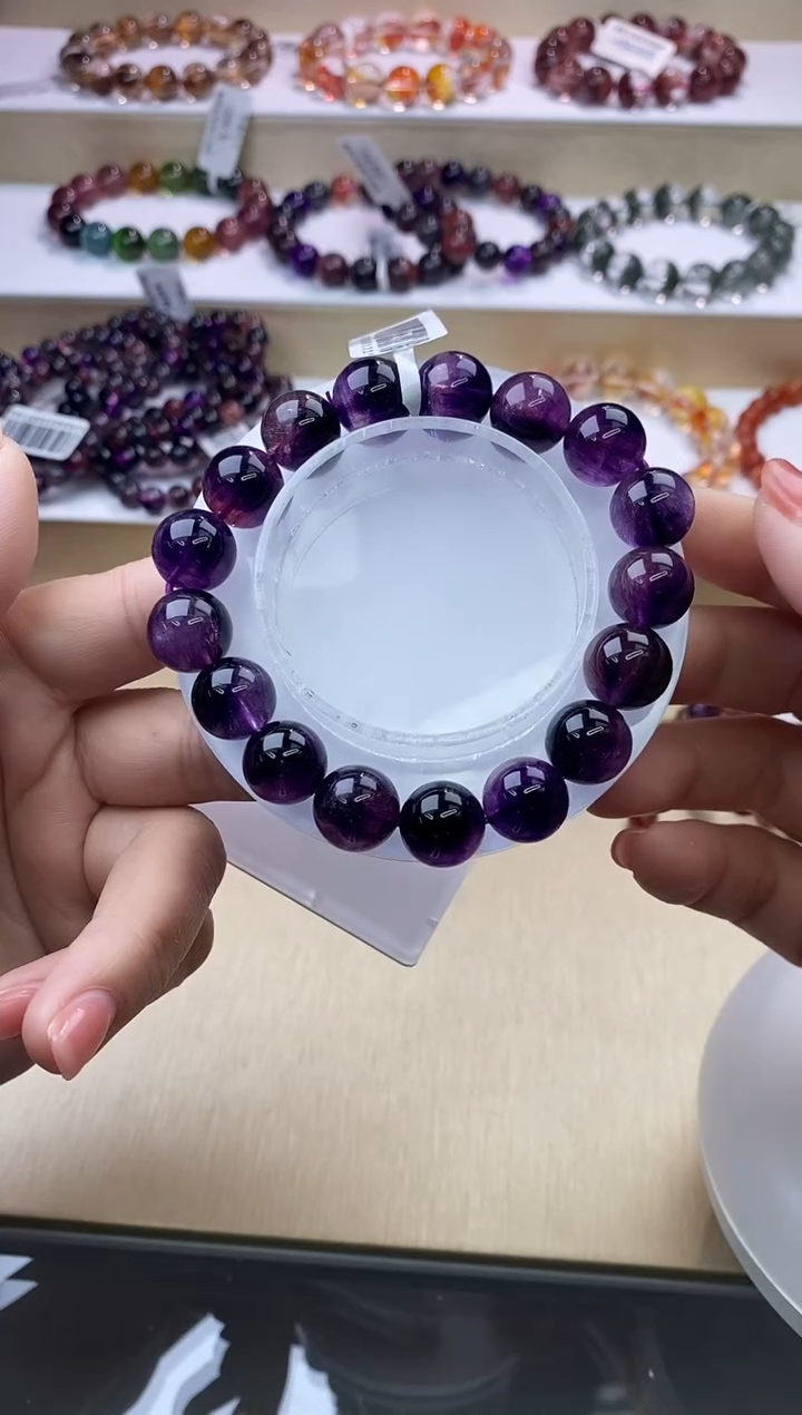 【闪购商品】水晶手链未镶嵌紫超七12m+