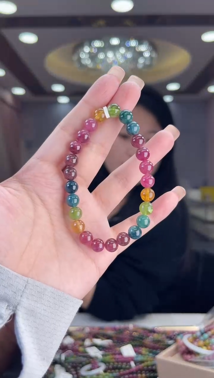 /未镶嵌碧玺7mm+碧玺单圈多样性发货