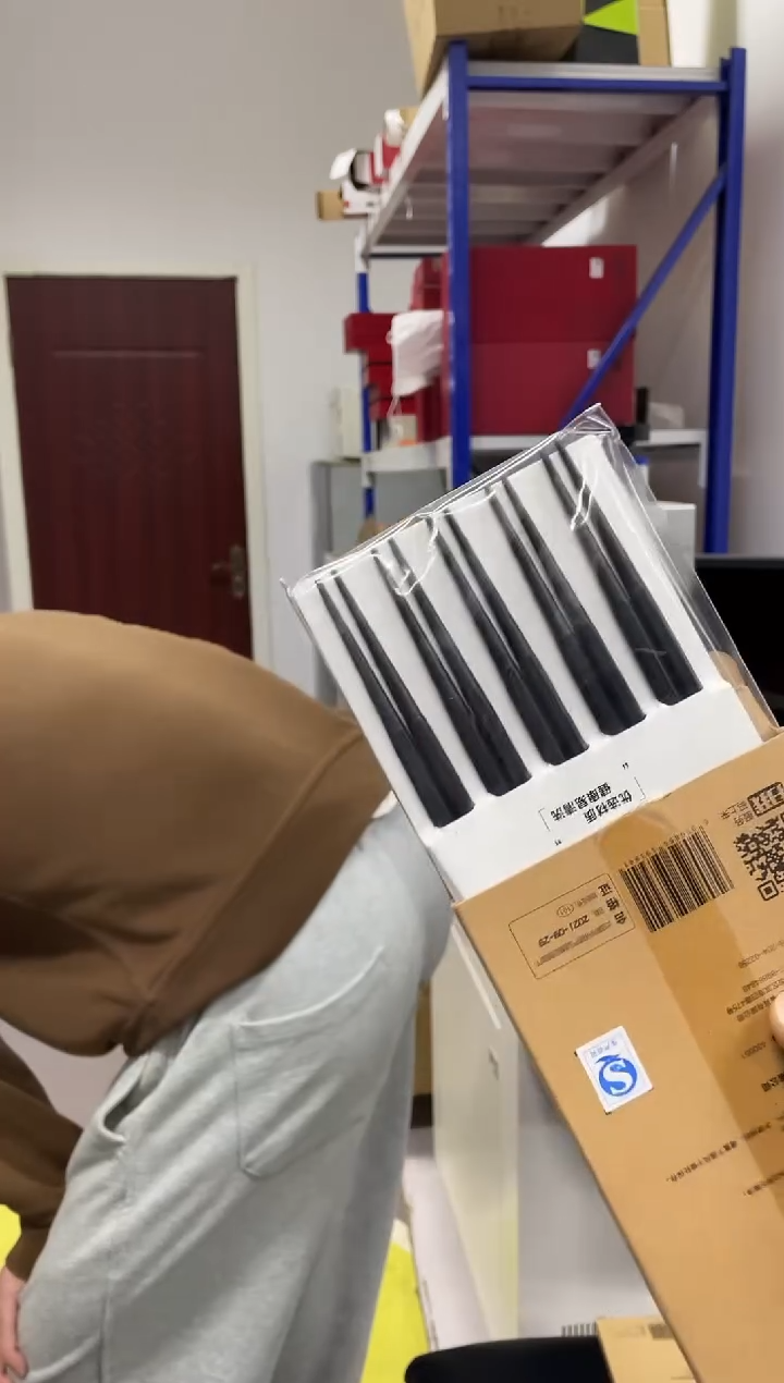 不锈钢苏家黑金筷子三盒