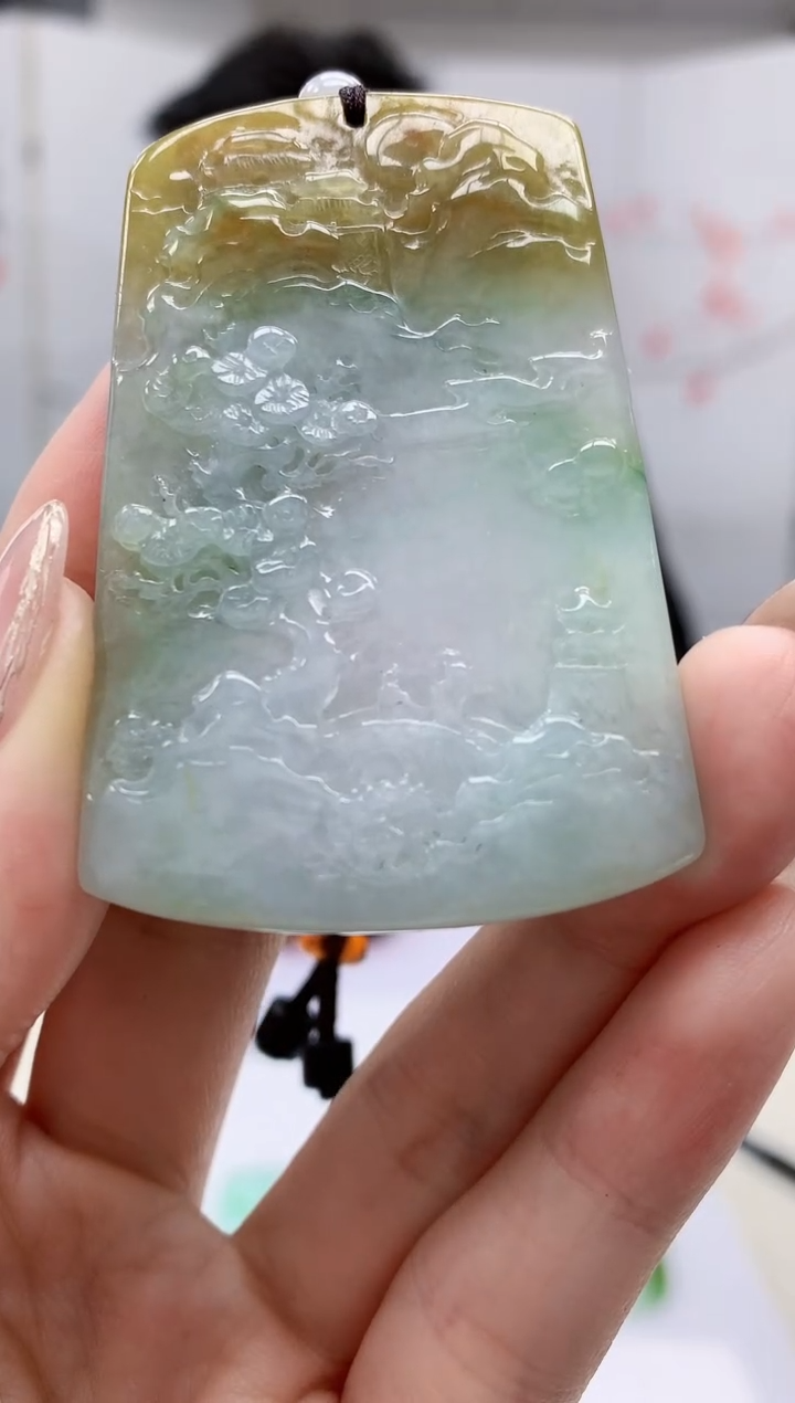 【闪购商品】定制翡翠未镶嵌1502jw-毛货挂件21