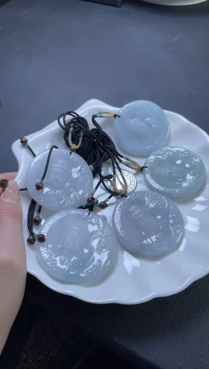 【闪购商品】翡翠颈饰未镶嵌W008-22965多样性发一