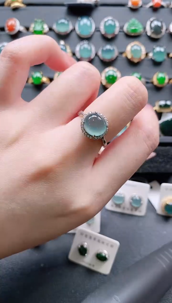 【闪购商品】翡翠戒指银S925镶嵌11111111