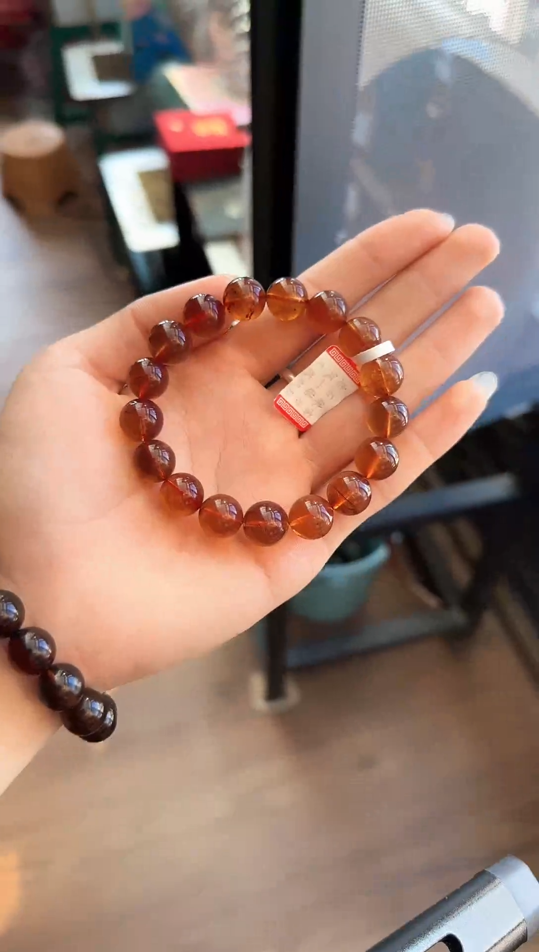 手链琥珀未镶嵌/32缅甸琥珀血珀灵草珀手串12mm