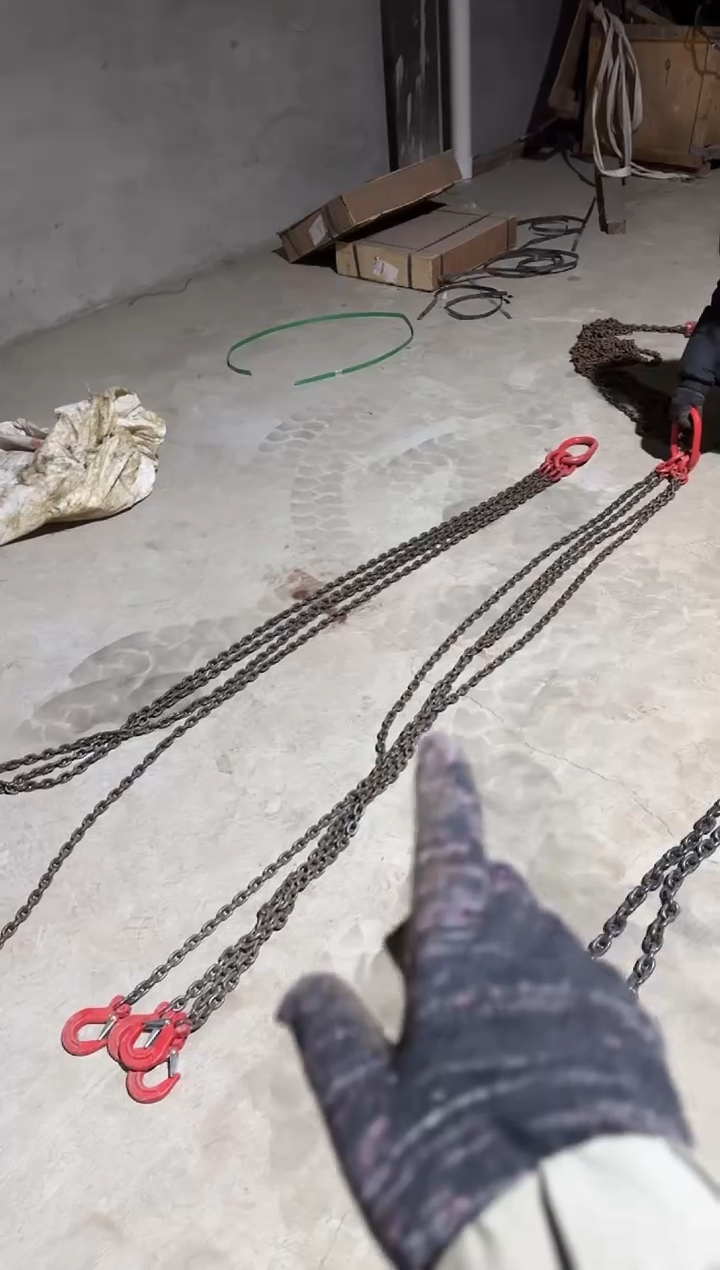 索具4吨2米四腿羊角吊钩索具