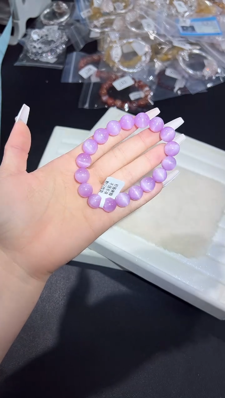 未镶嵌锂辉石手串49j多样性发其一【1条】默认微瑕