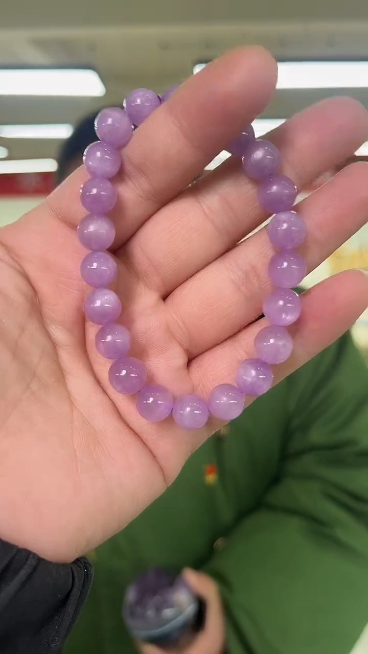 【闪购商品】锂辉石手链未镶嵌天然紫锂辉手串多样性发一8mm