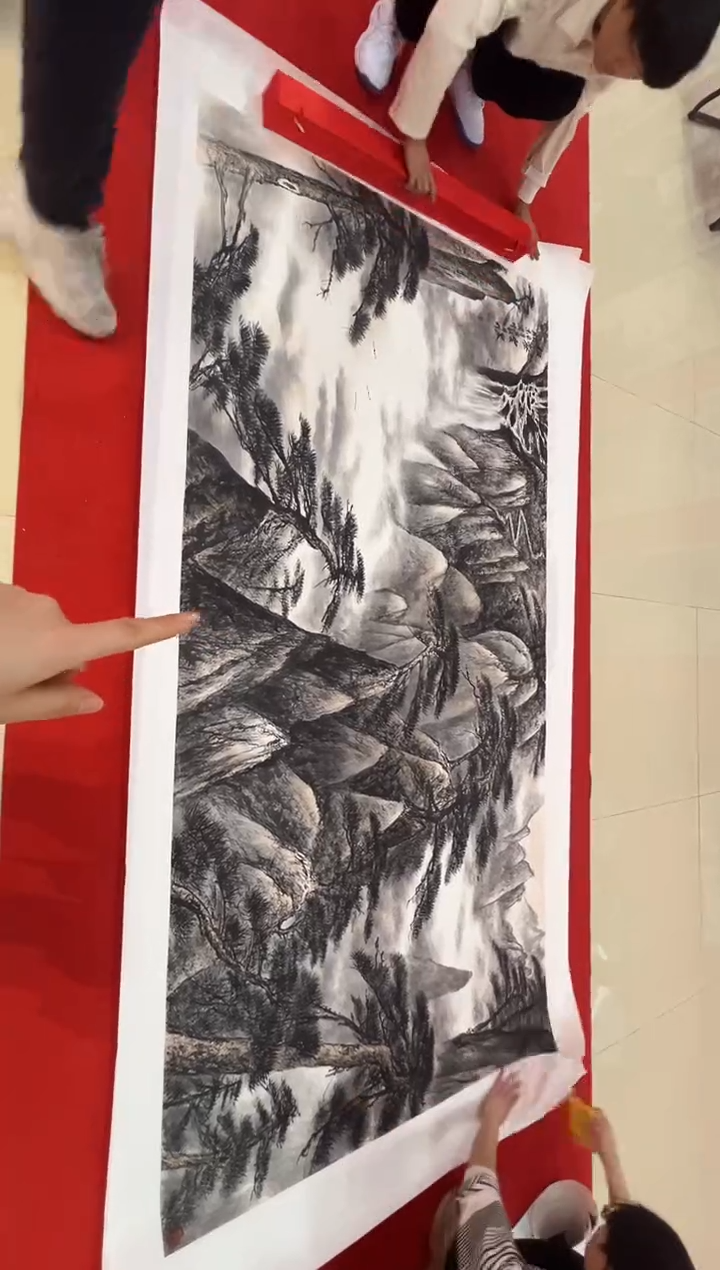 【闪购商品】绘画贺润川-28平尺-山水国画-yz