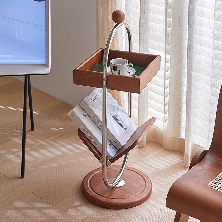 中古实木边几客厅沙发边柜小户型家用茶几现代简约轻奢高级感角几