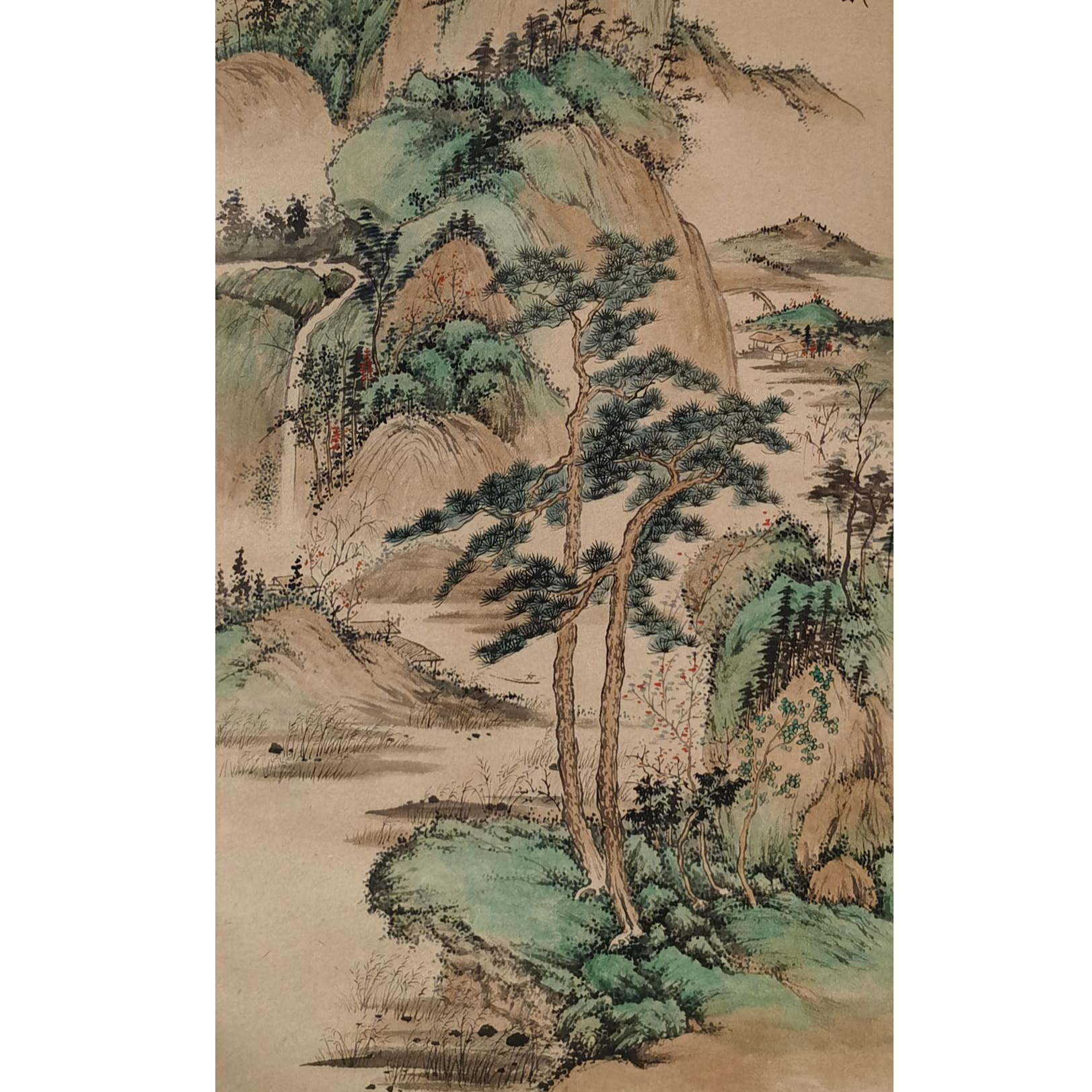 【辽拍】V250709-2-122《山水》（3.8平尺) 纸本镜片 ws1230