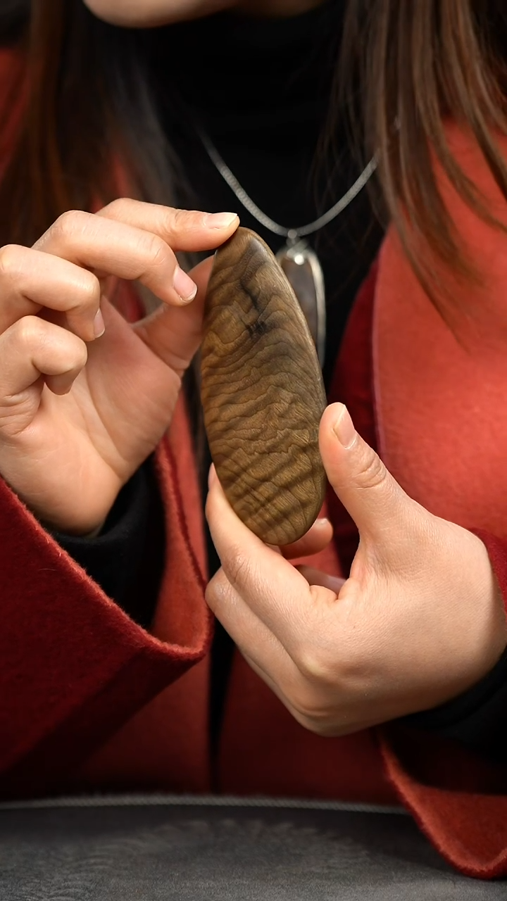 【闪购商品】金丝楠木雕满花原木精工刮刮板780