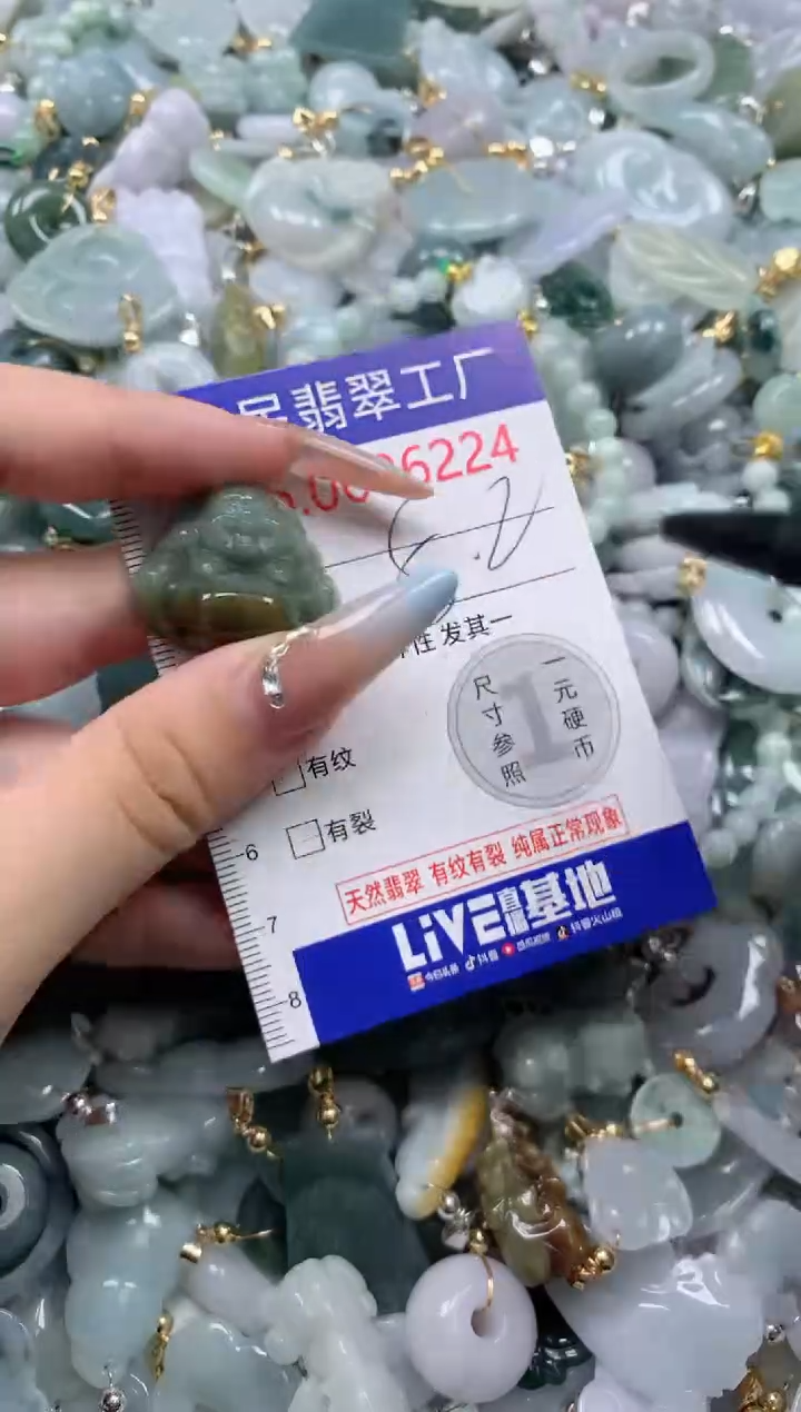 翡翠未镶嵌吊坠(不含链)6224