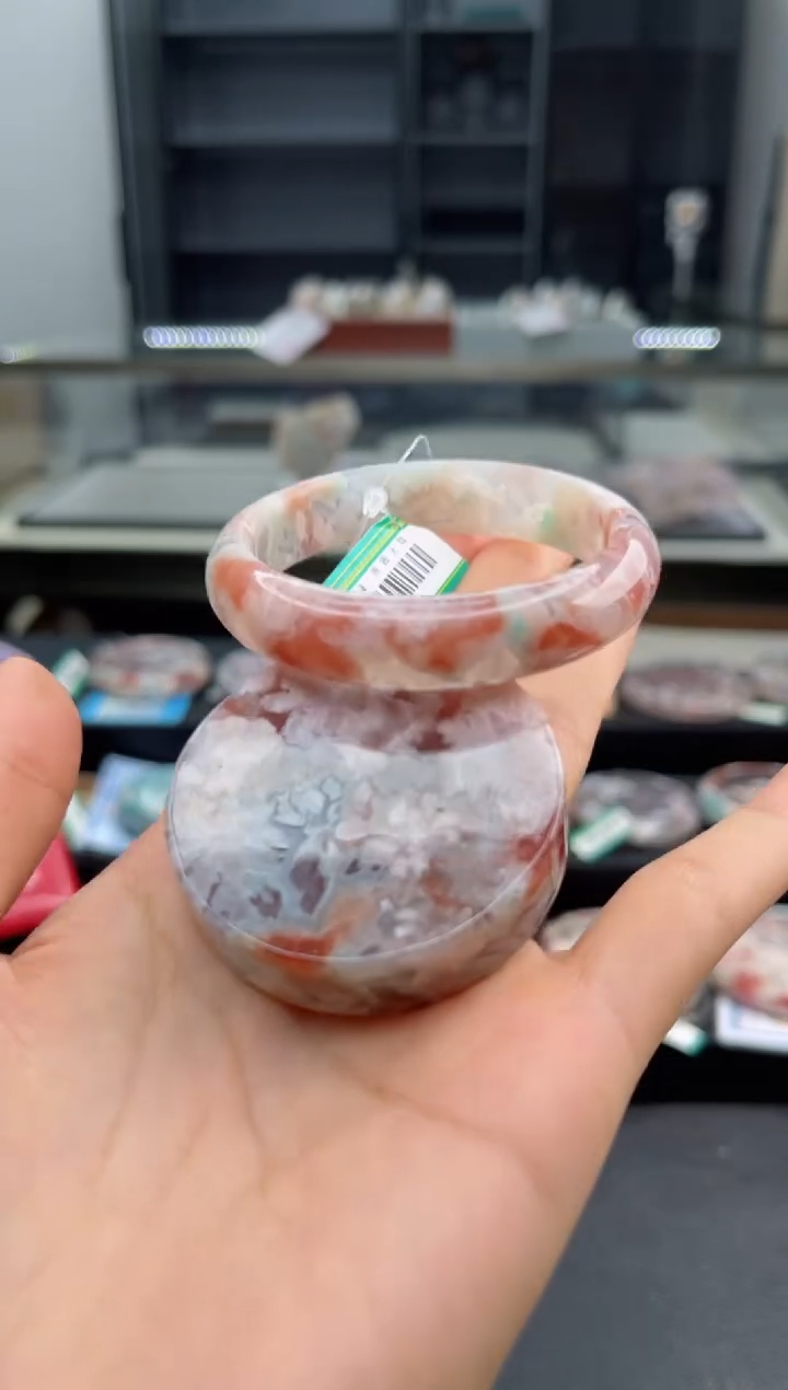 石英质玉手镯未镶嵌51圈口（赠送镯心）S88932