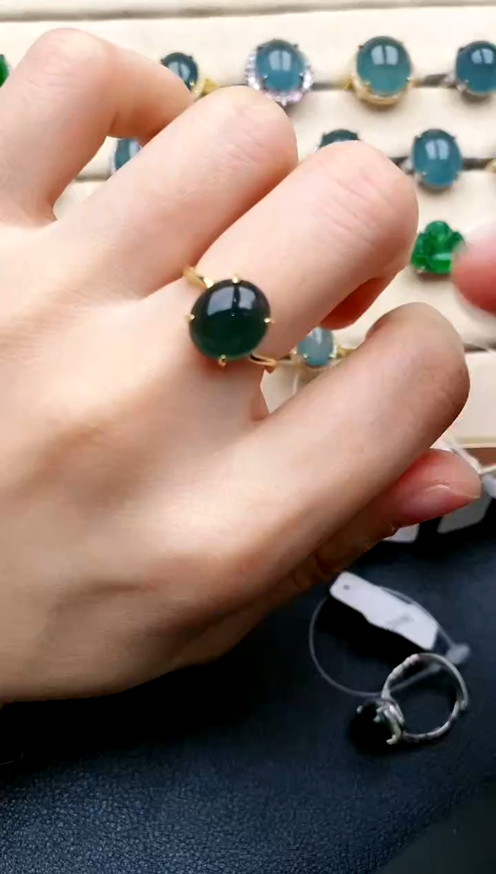 【闪购商品】翡翠戒指银S925镶嵌.....