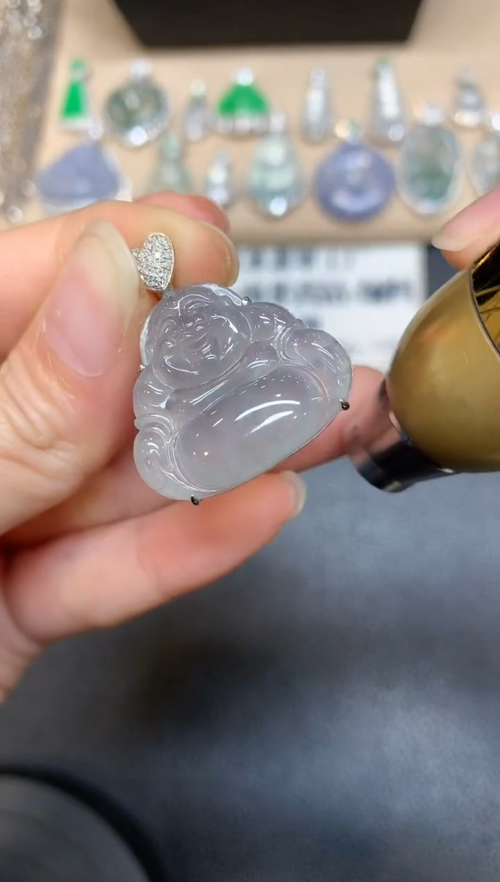 【闪购商品】翡翠颈饰18K金镶嵌【无服务费