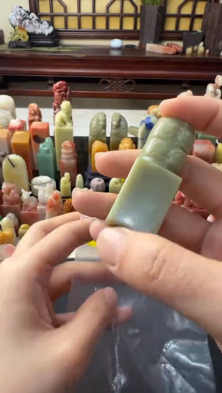 【闪购商品】昌化石印石包三字张庆收4795