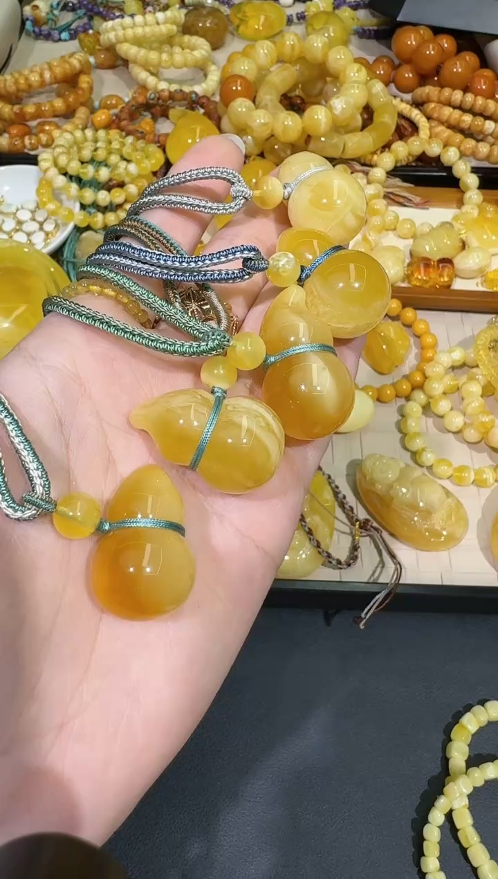 【闪购商品】琥珀颈饰未镶嵌X0116-1195-201多样性一件