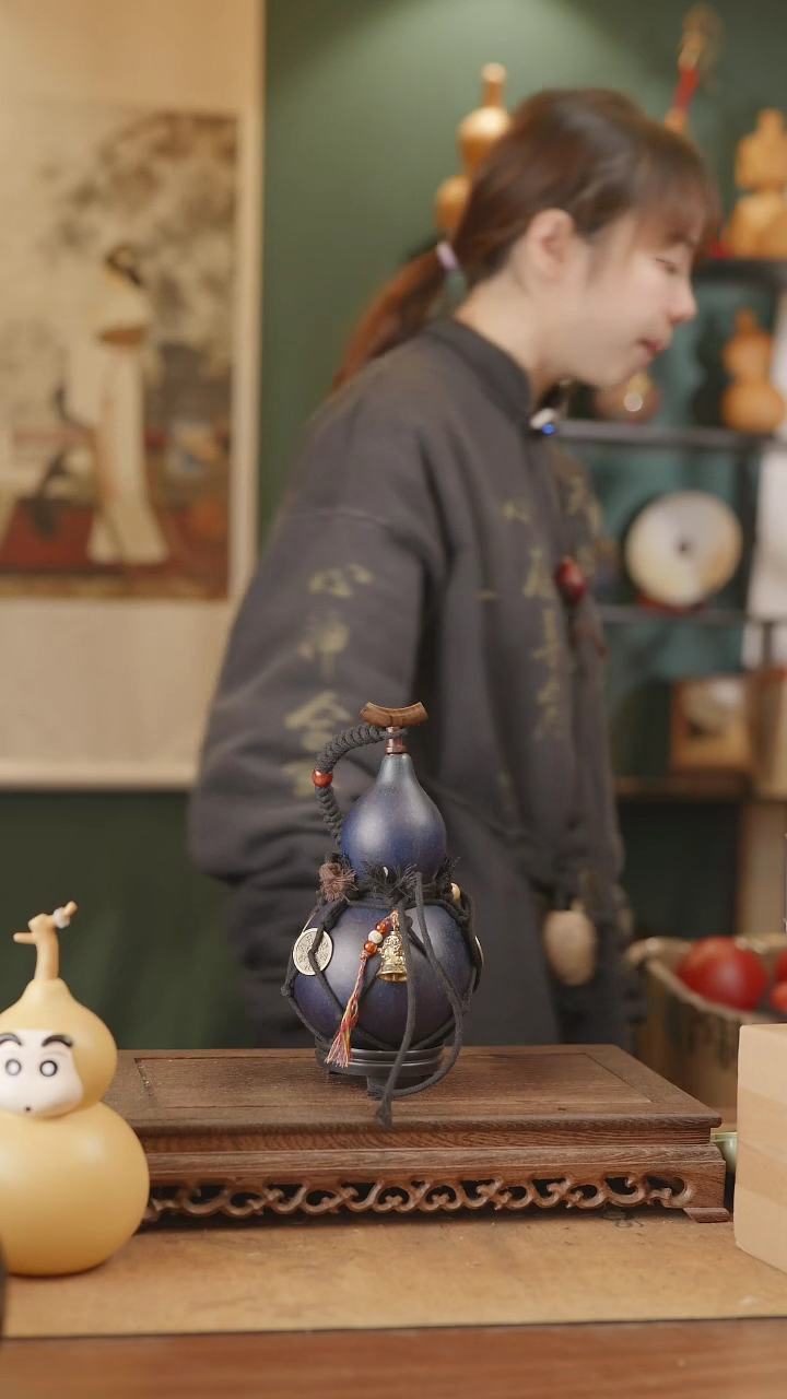 【闪购商品】110号精品天然大漆工艺防渗内胆酒葫芦~