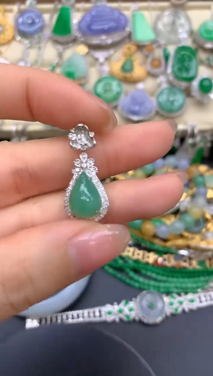 【闪购商品】翡翠颈饰18K金镶嵌375-中国好珍宝1