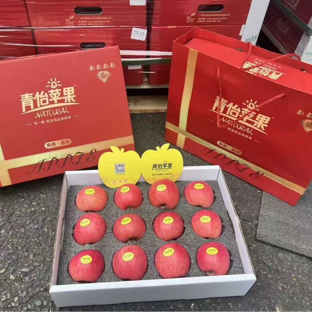 礼盒装青怡苹果陕西洛川苹果12枚