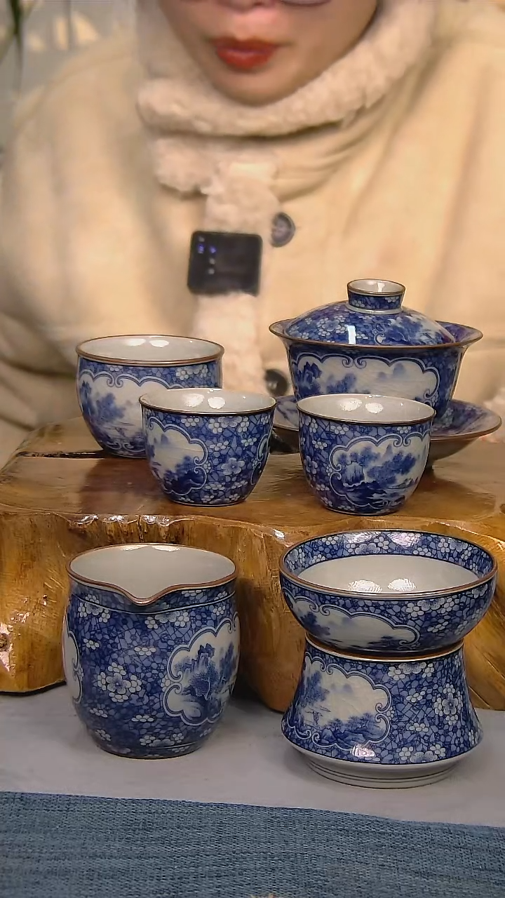【闪购商品】6件套陶瓷茶具家用简装系列  