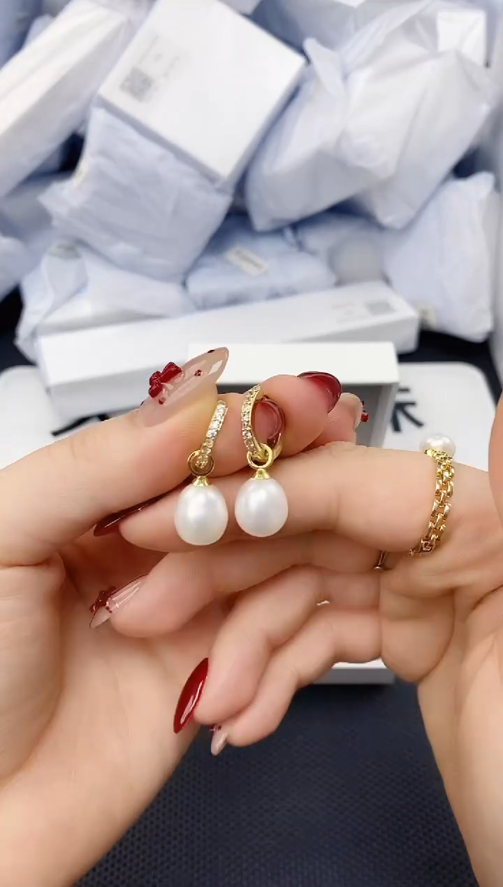 未镶嵌耳饰淡水珍珠ED1043