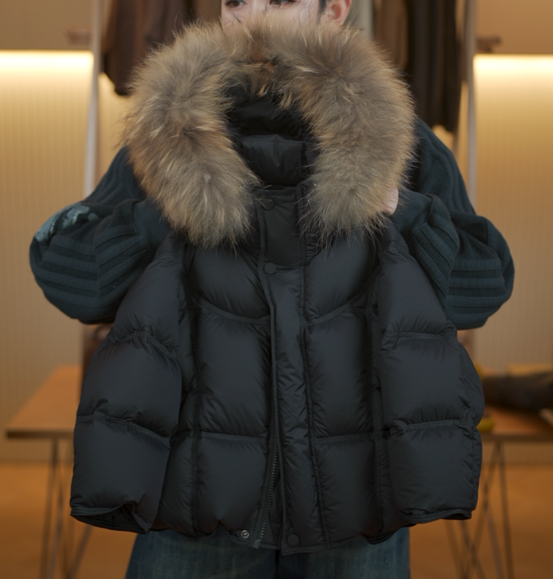 【小蛋壳】【双倍充绒】儿童冬季新款男童毛领连帽白鸭绒羽绒服DK899