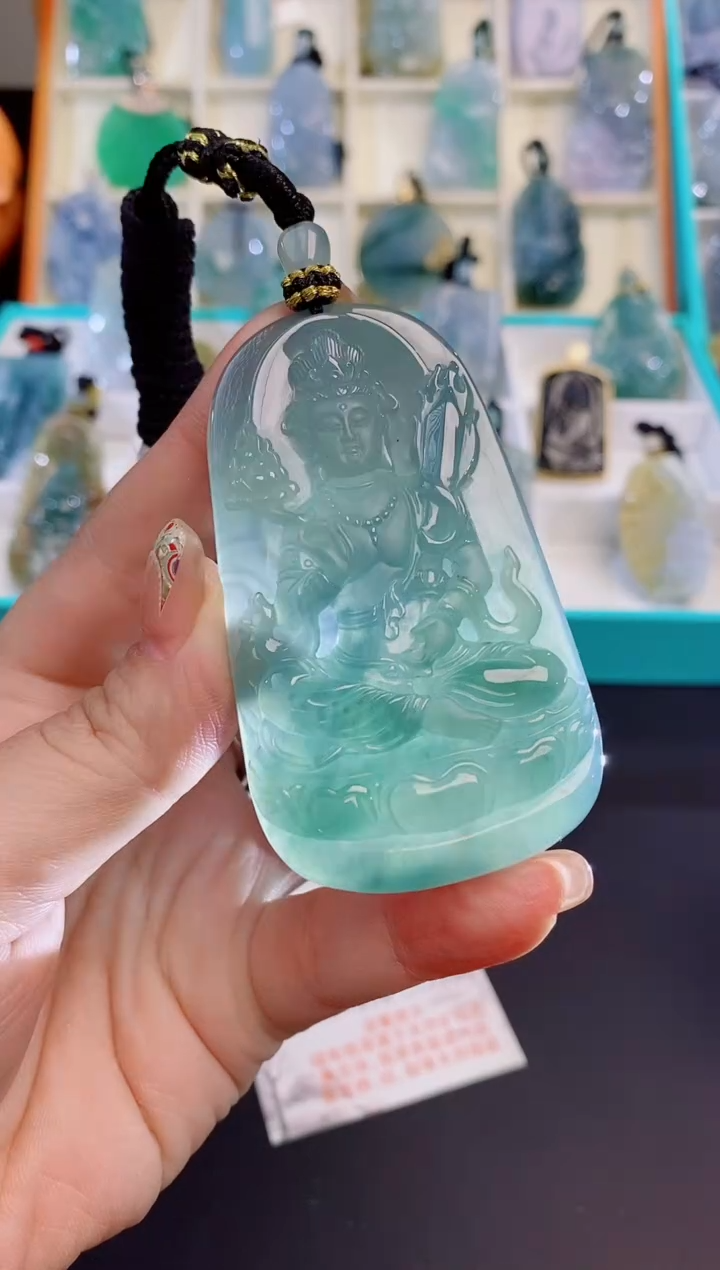 吊坠(不含链)未镶嵌翡翠缅甸天然翡翠吊坠