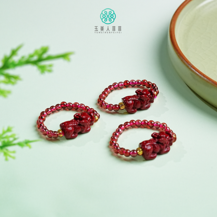 HD石惑珠宝~（精致小巧款）石榴石戒圈-多样性发一