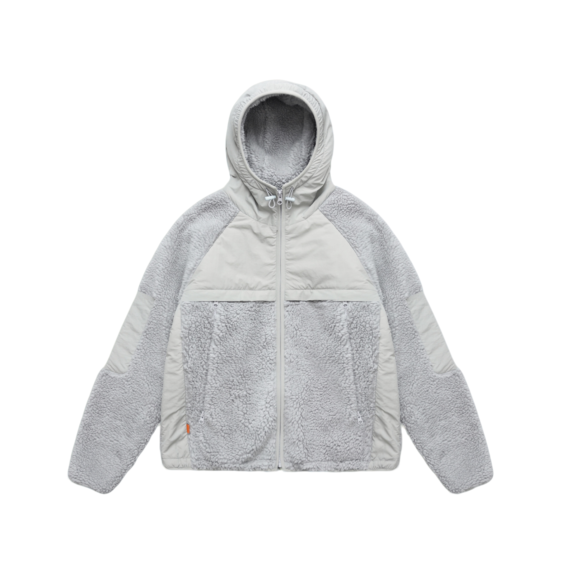 【DoubleCheck】Purey · WR 泰迪摇粒绒拼接连帽拉链帽衫夹克外套