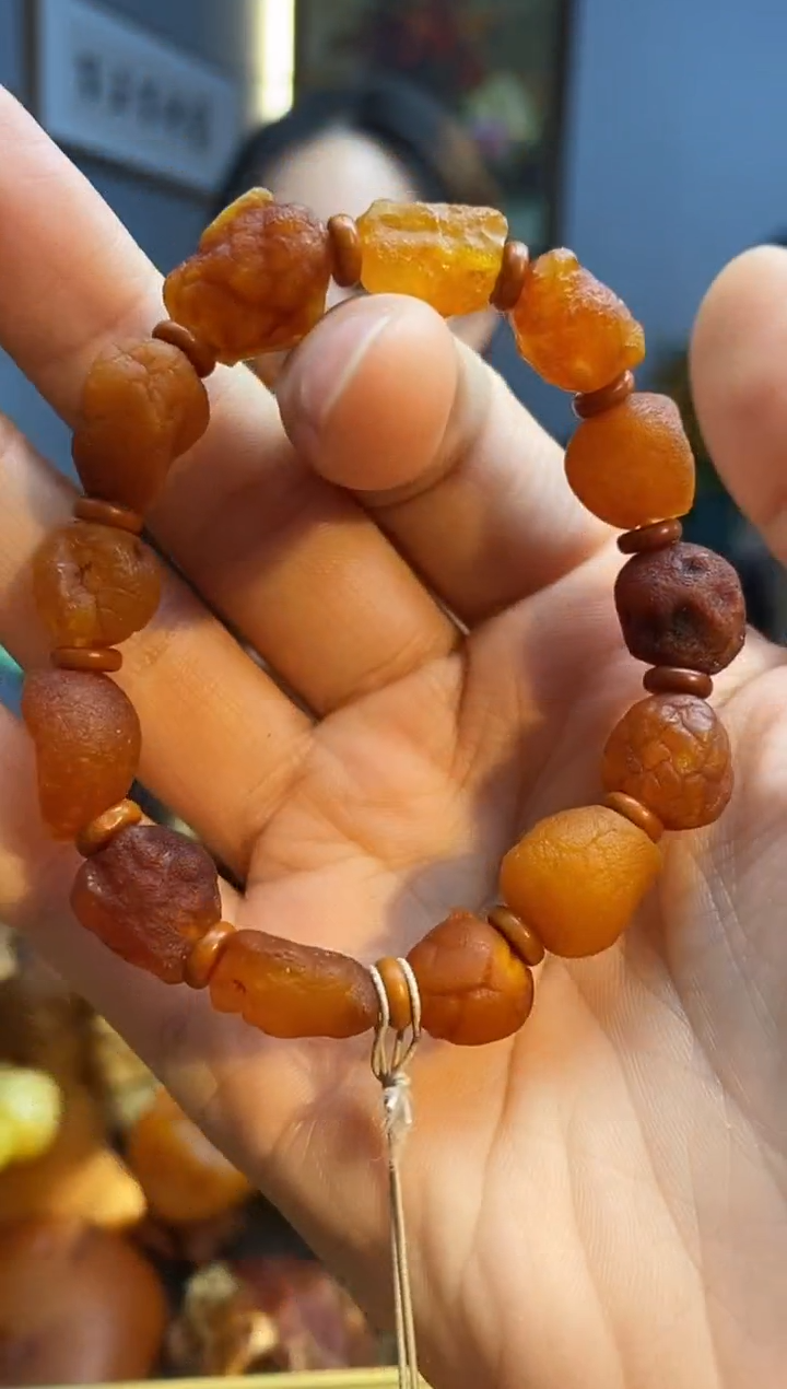 未镶嵌琥珀手链手串