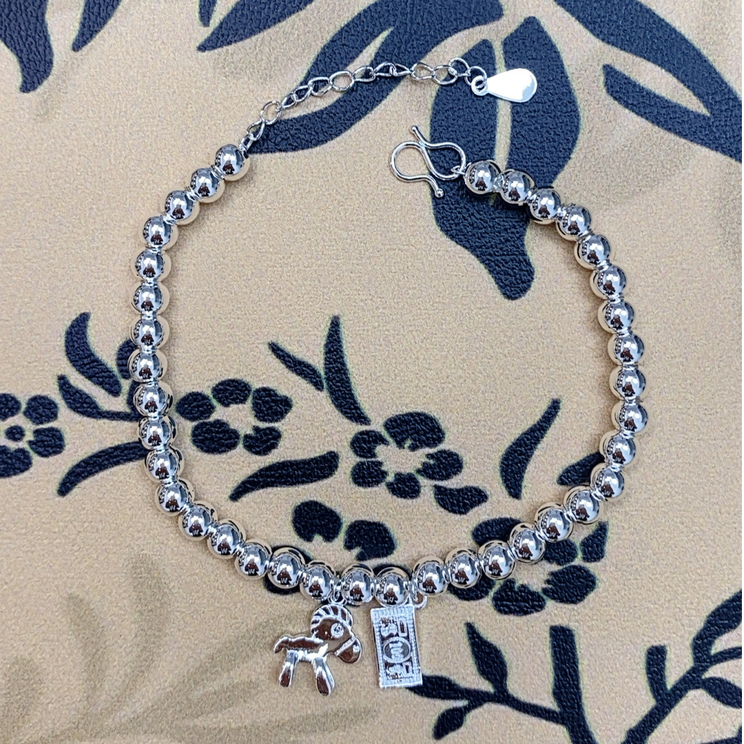 【抓紧处理】定制重工款气质风年味生肖挂饰805 珠珠木马