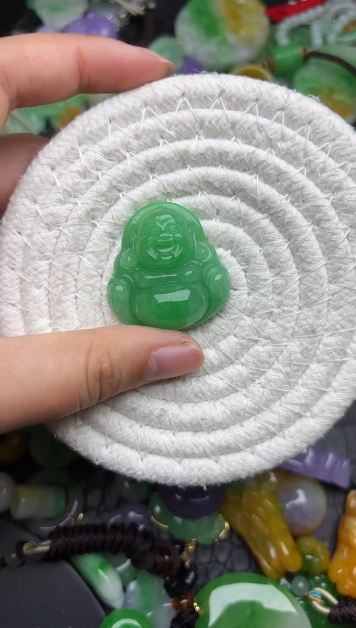 颈饰未镶嵌翡翠缅甸翡翠吊坠