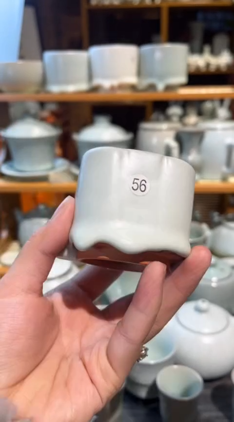 【闪购商品】杯北宋官瓷玉琮杯微瑕