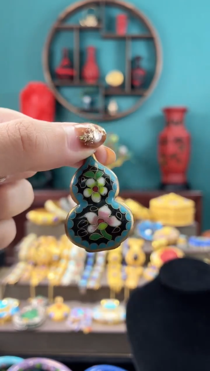 小*非遗手工景泰蓝葫芦