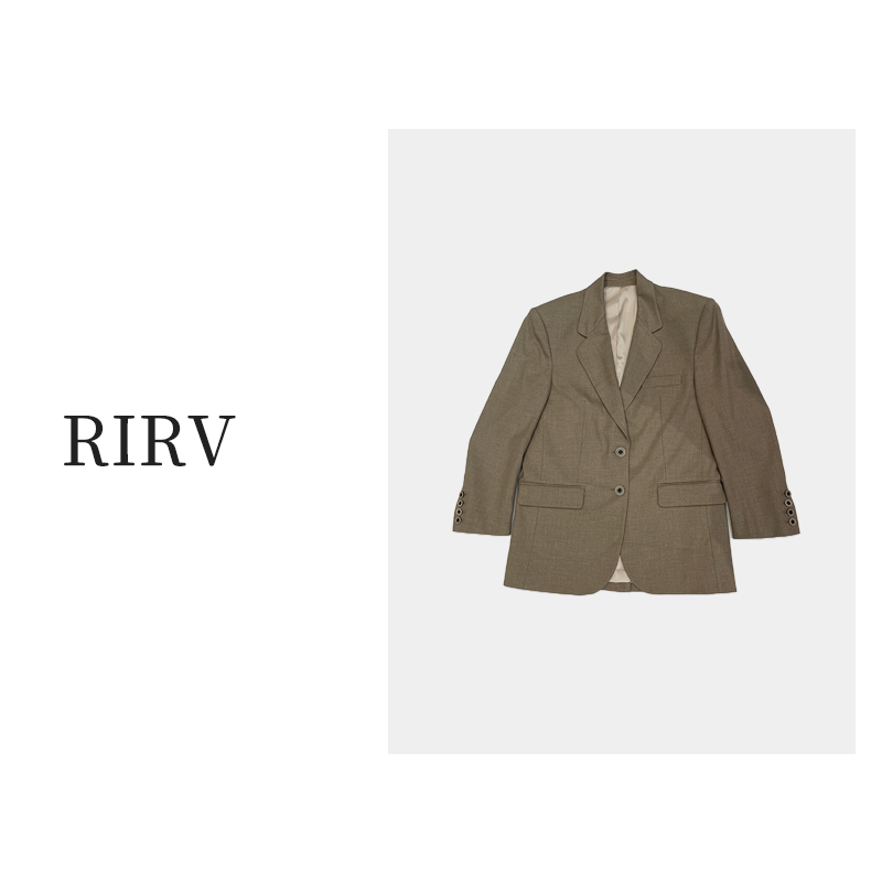 RIRV时髦-“极简主义”浅卡其色西装外套