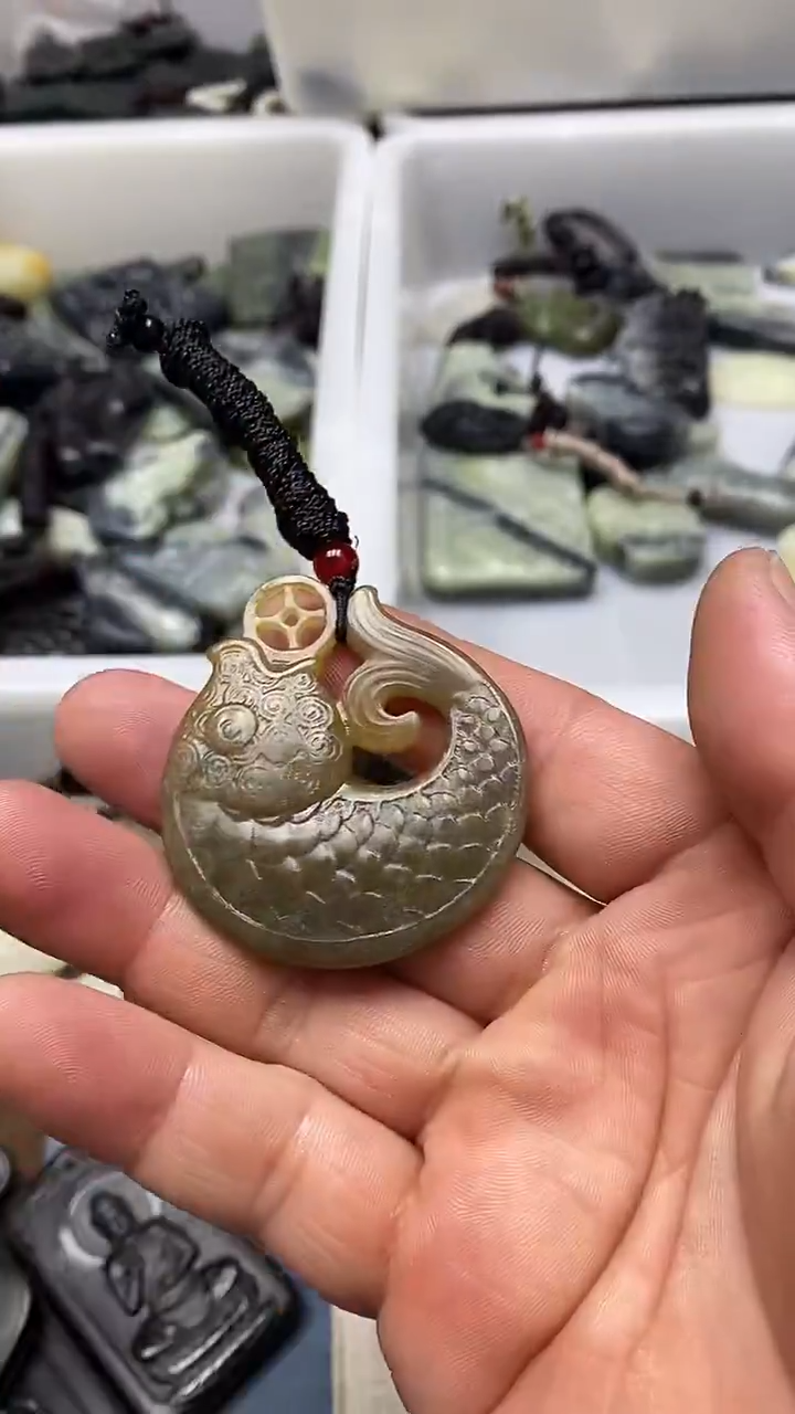 吊坠(不含链)未镶嵌和田玉1