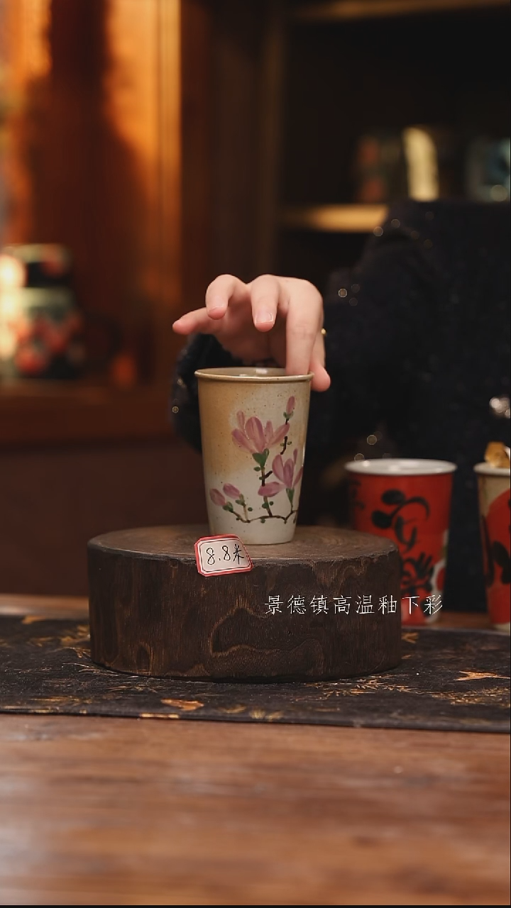 陶瓷景德镇高温釉下手绘陶瓷@L776@