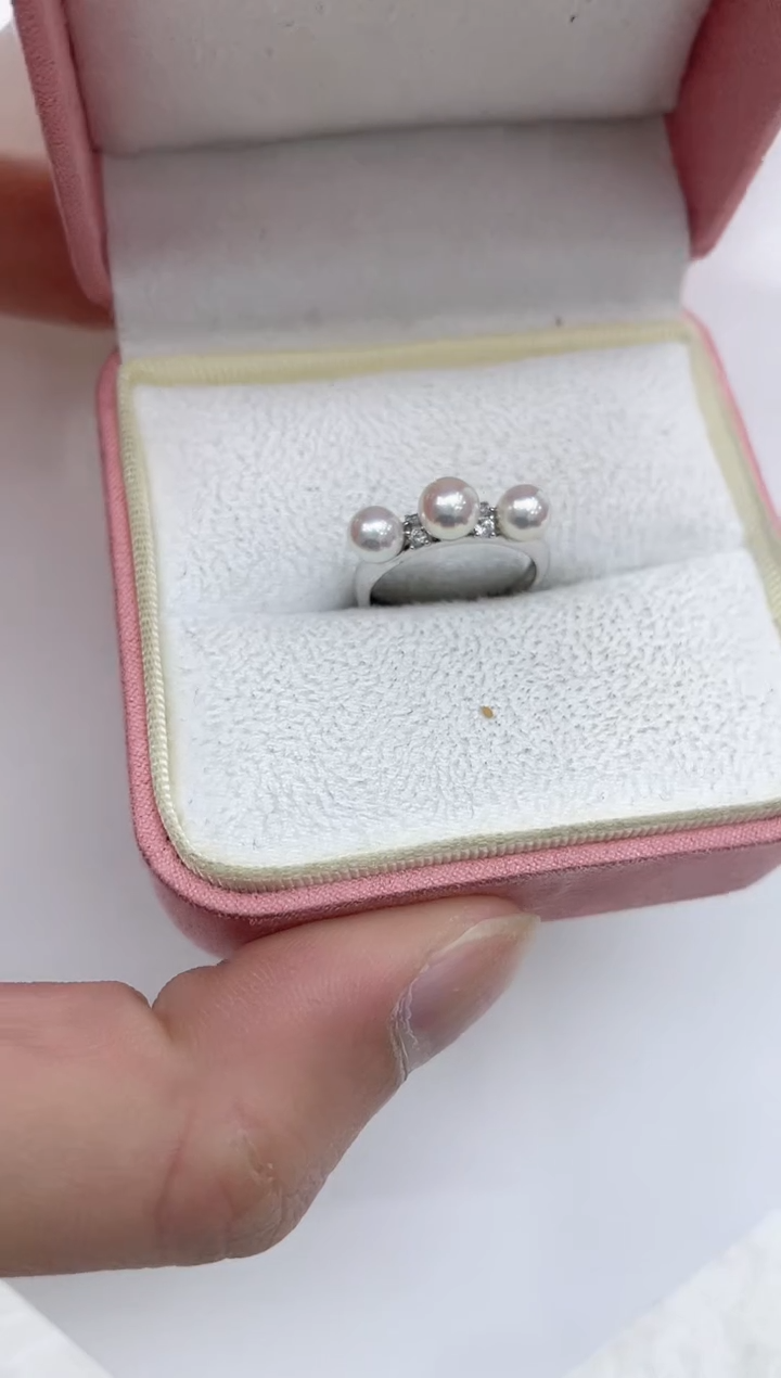 【闪购商品】海水珍珠戒指银S925镶嵌海水珍珠戒指