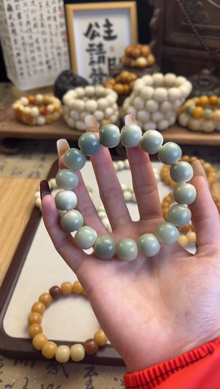 【闪购商品】菩提根/象牙果手串卡14胖苹果珠手串800