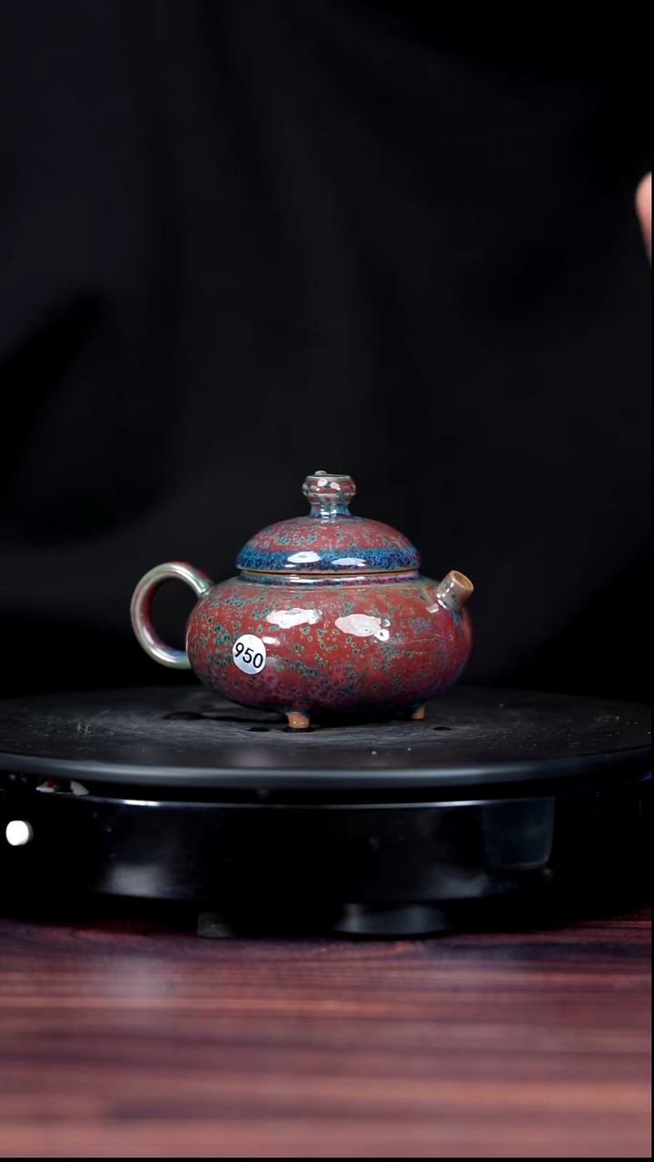 杯子瓷950#于大鹏一级品原矿钧瓷福禄壶