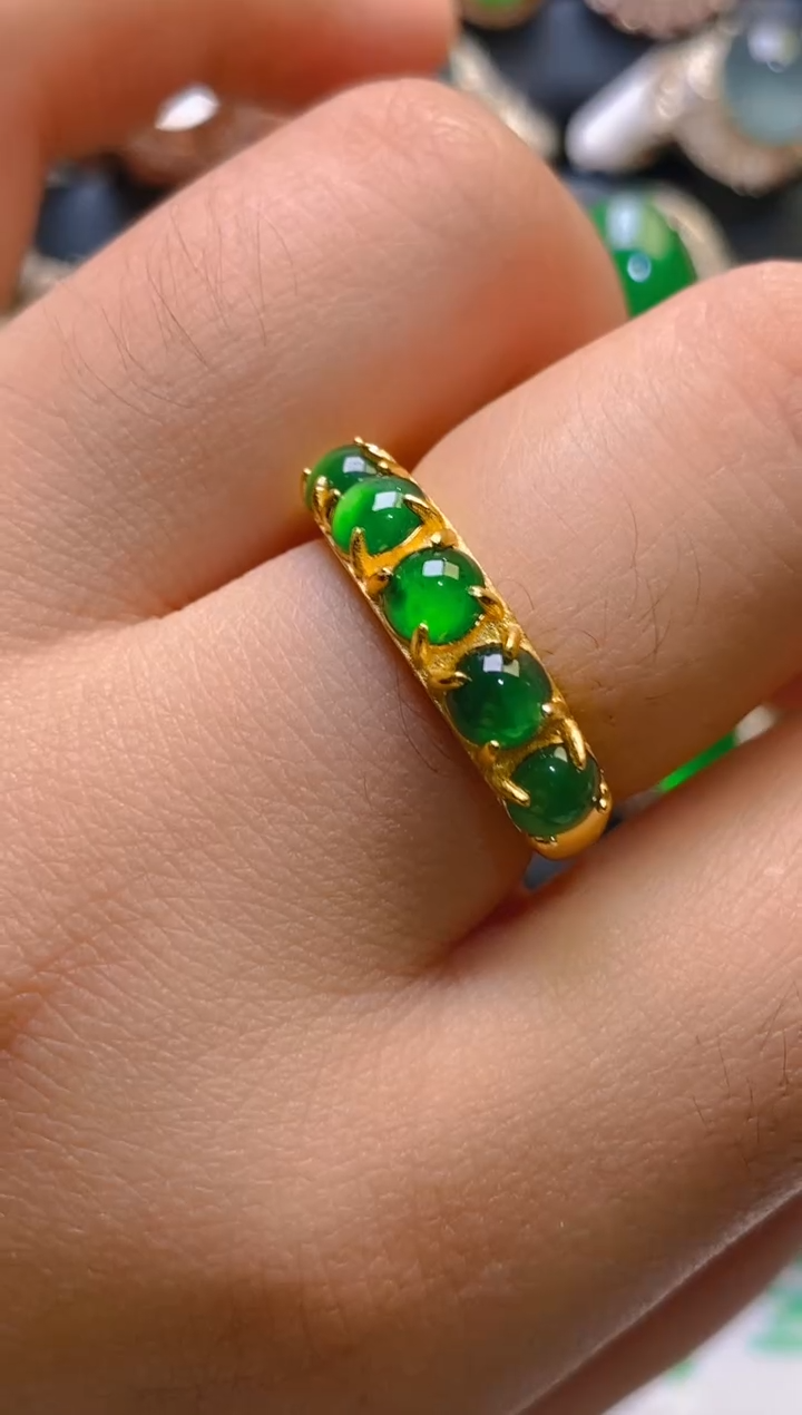 【闪购商品】翡翠银S925镶嵌耳饰天然A货翡翠1